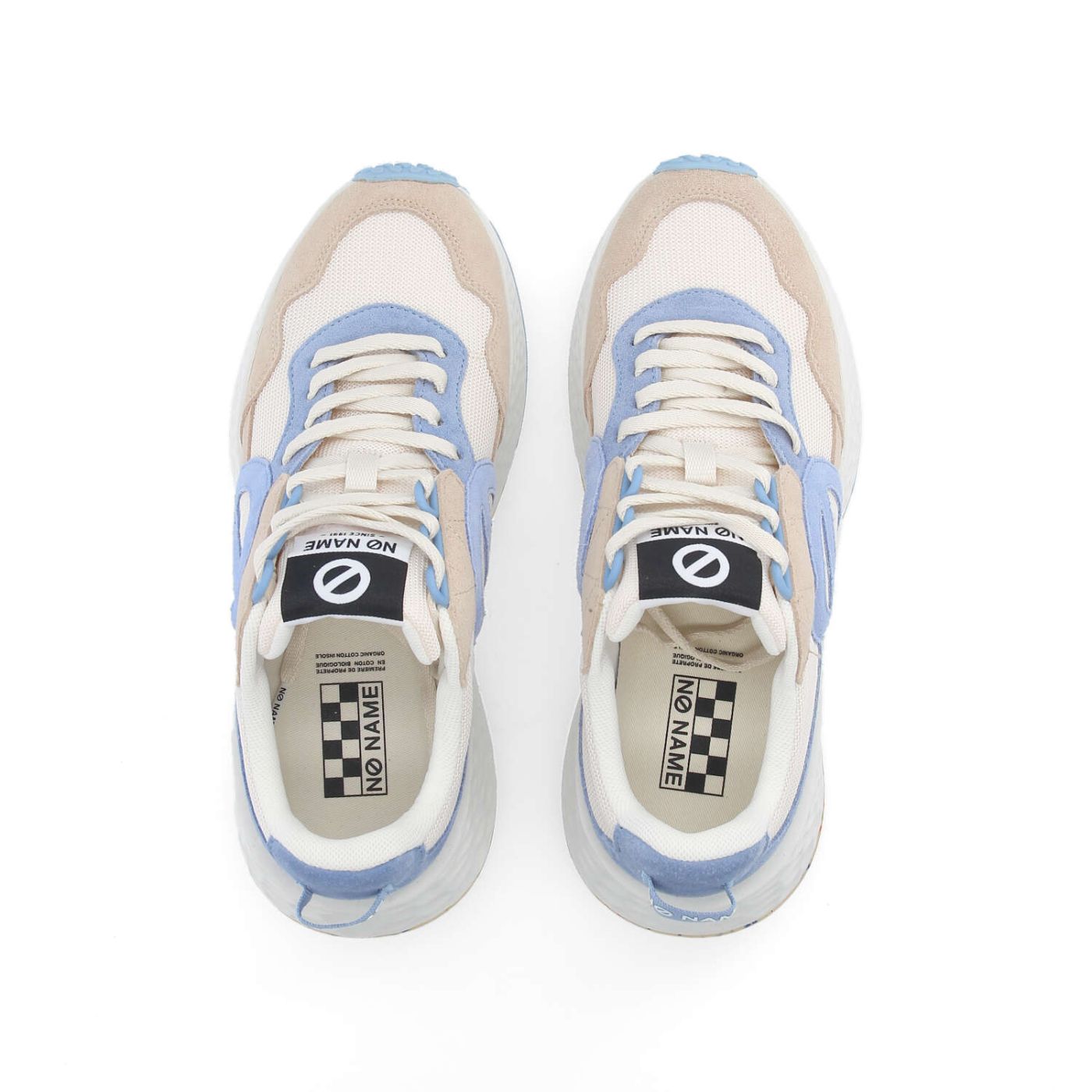 CARTER JOGGER W - SUEDE/KNIT/SUED - BEIGE/BIANCO SPORCO/BLU